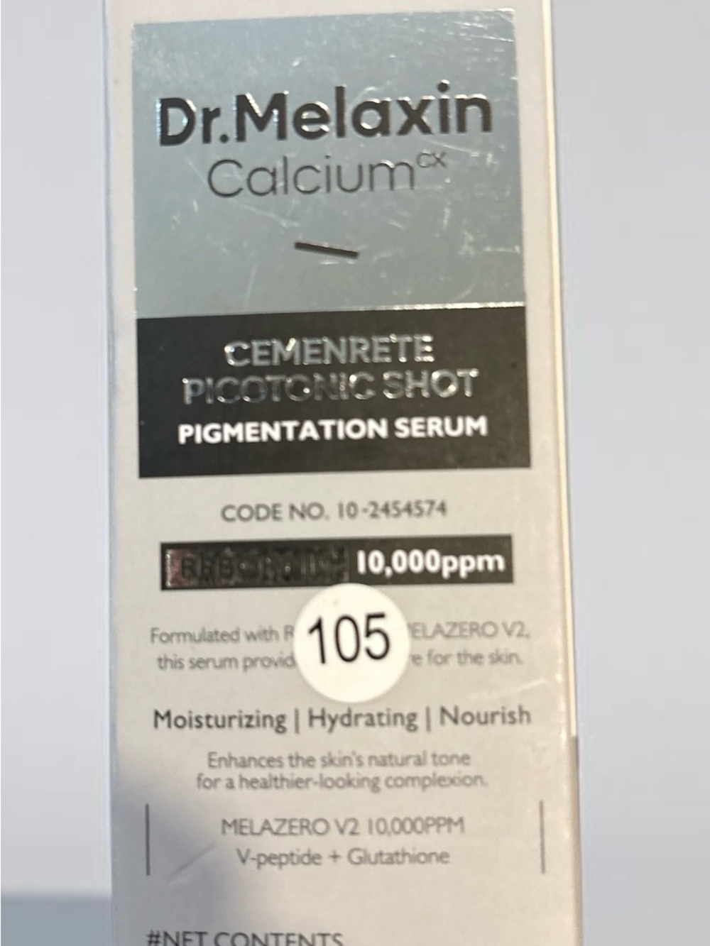 Dr. Melaxin Calcium Cemenrete Picotonic Shot Pigmentation Serum
